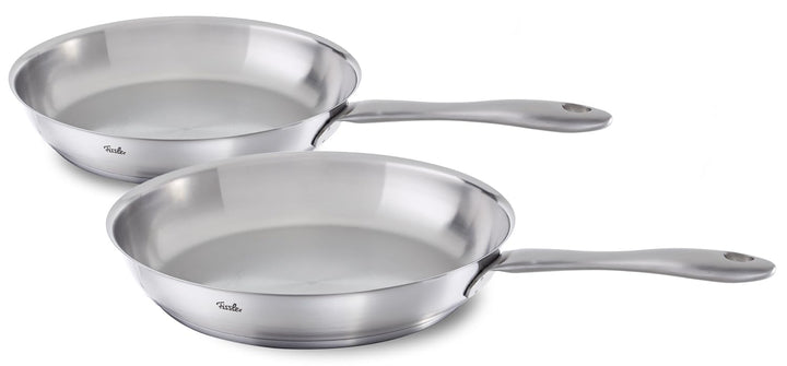 Fissler Catania Pfannen-Set (2-teilig, Ø 24 + 28 cm) – robuste Edelstahl-Pfannen mit Thermic-Boden,