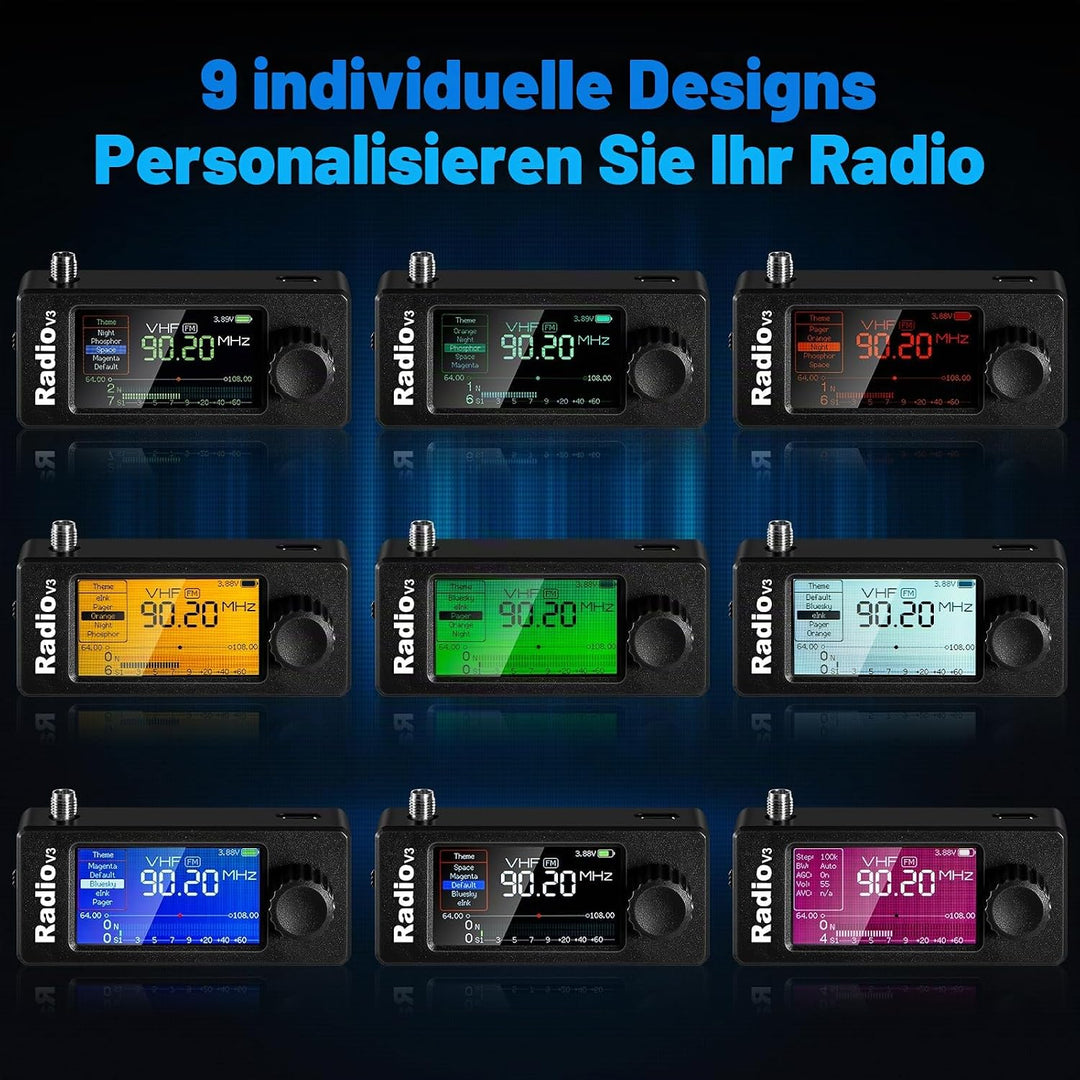 AURSINC Si4732 Mini Radio V3 Pocket Shortwave Radio Receiver, HF SW MW VHF All Band, AM/FM/LSB/USB M
