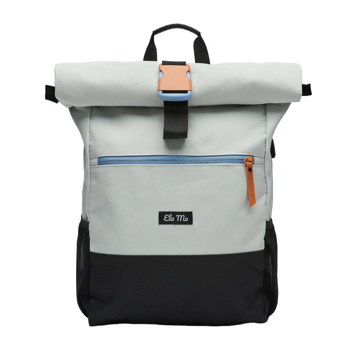 Ela Mo Rucksack Damen - Rolltop schön u. durchdacht - Laptop Rucksäcke für Frauen - Anti Diebstahl T
