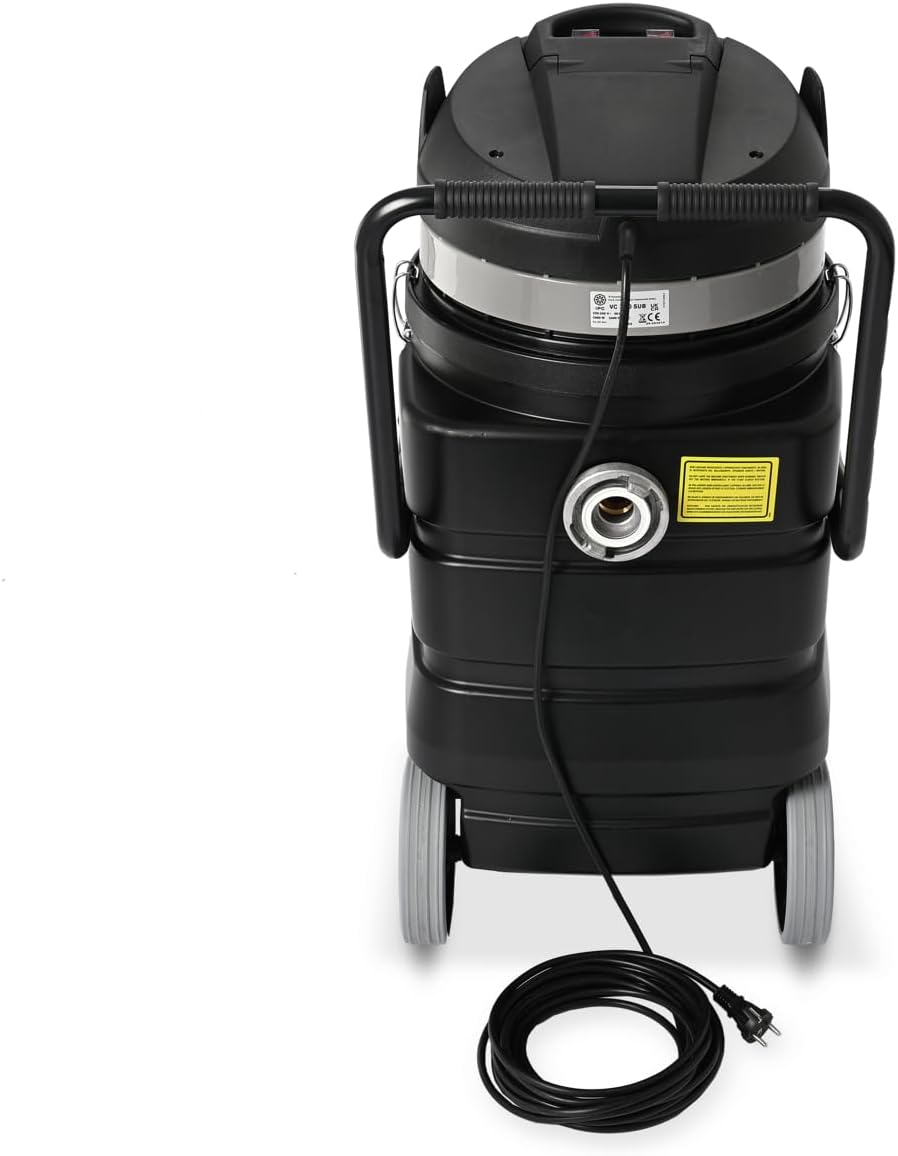 Steinbock Pumpsauger | 2.400 Watt | 90 l Kunststoffbehälter | Nasssauger mit integrierter Tauchpumpe