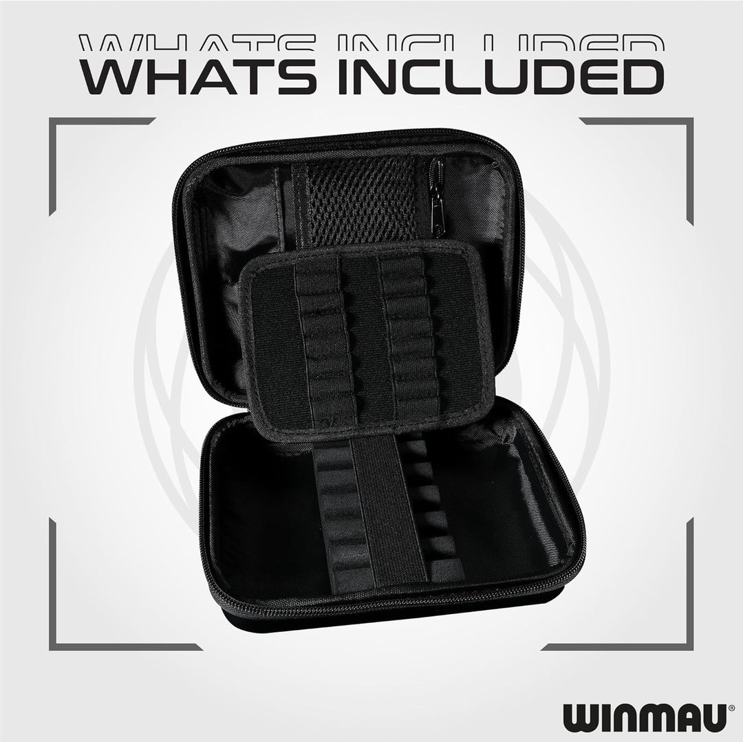 WINMAU Armor G2 Darts Geldbörse - Schwarzes Darts-Etui für komplett montierte Dart und Zubehör - Sto