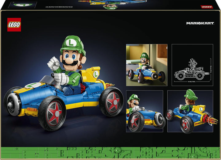 LEGO Super Mario: Mario Kart: Luigi & Turboflitzer - Nintendo Figur und Auto Modellbau für Erwachsen