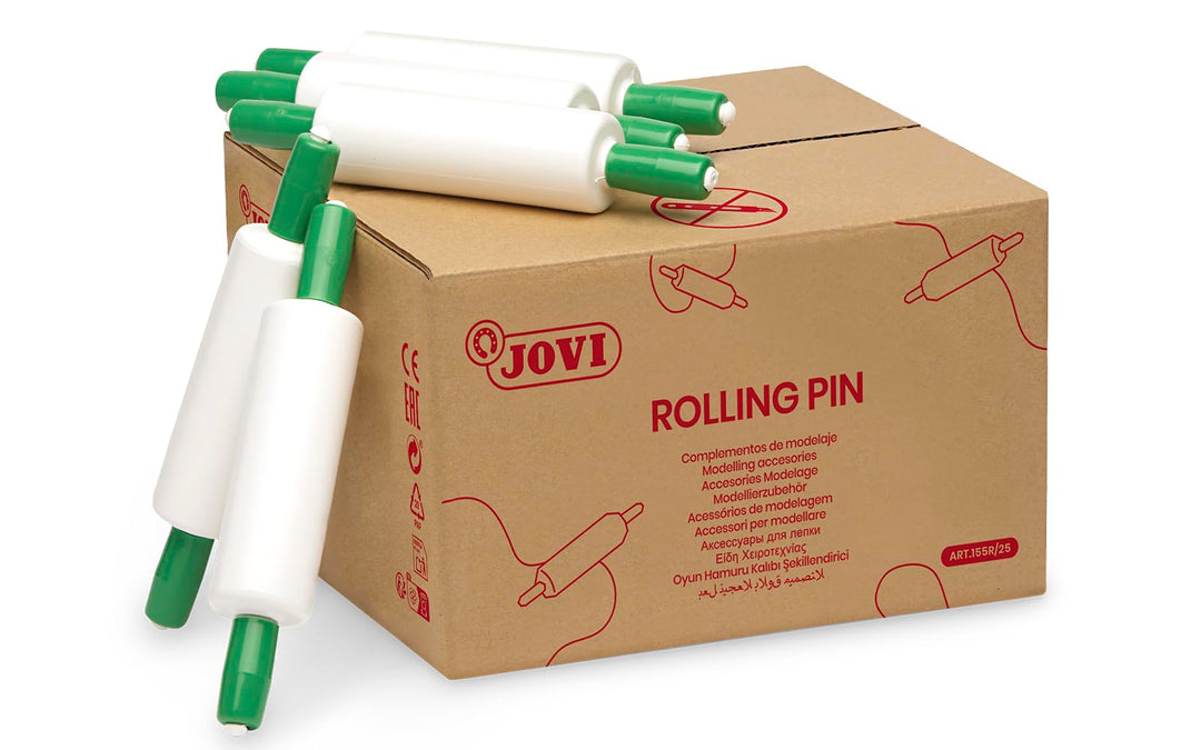 Jovi Knetroller aus Kunststoff, Karton mit 25 Stück 25 Knetrollen, 25 Knetrollen