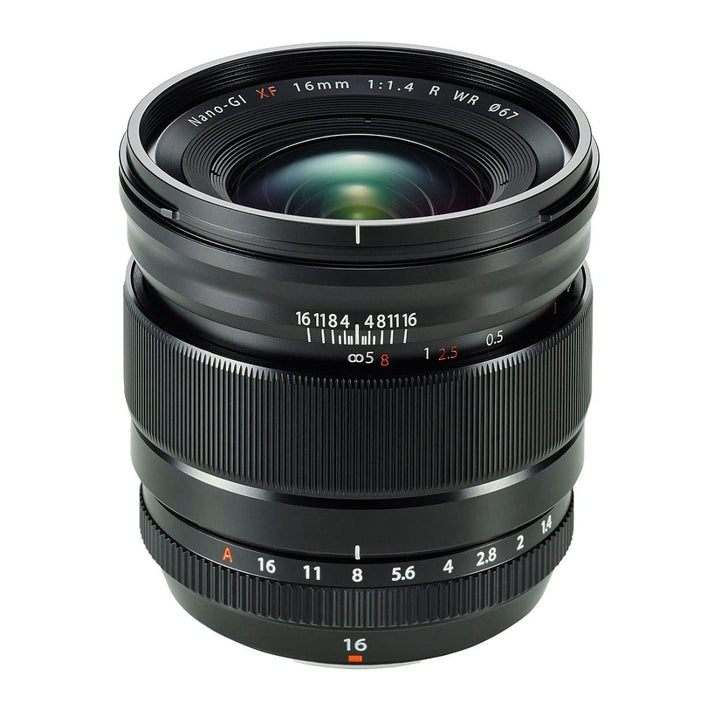 Fujifilm Fujinon XF16mm F1.4 R WR Objektiv (16 mm Festbrennweite, 67 mm Filtergewinde) schwarz nur O