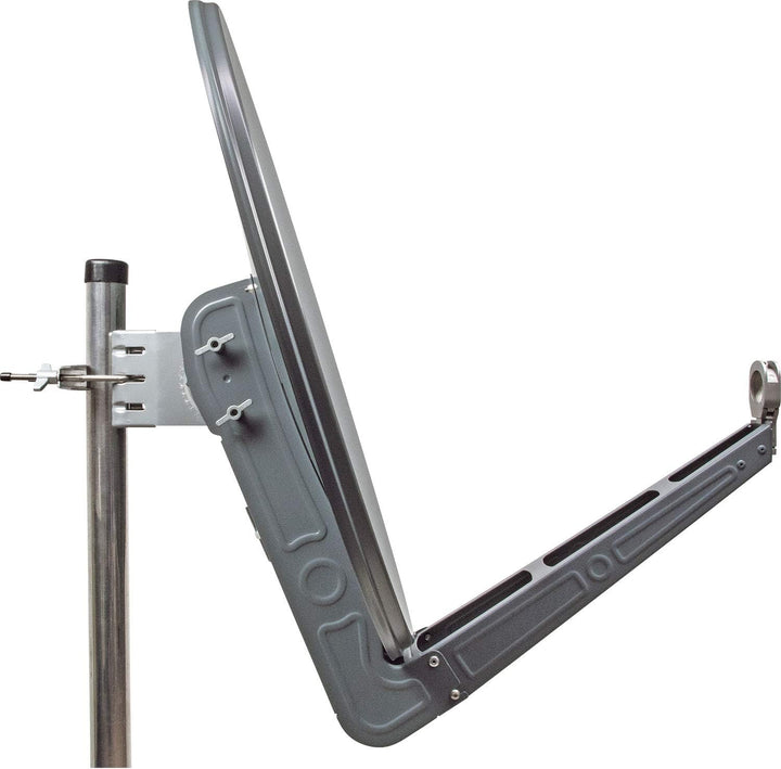 Schwaiger SPI075PA011 Aluminium Offset-Antenne 75cm, Premiumklasse, anthrazit