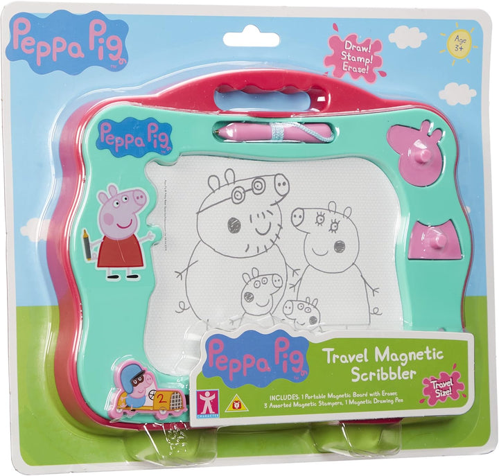 PEPPA PIG - magnetisches Zeichenbrett mit Stift und 3 Stempel, für Kinder ab 3 Jahren