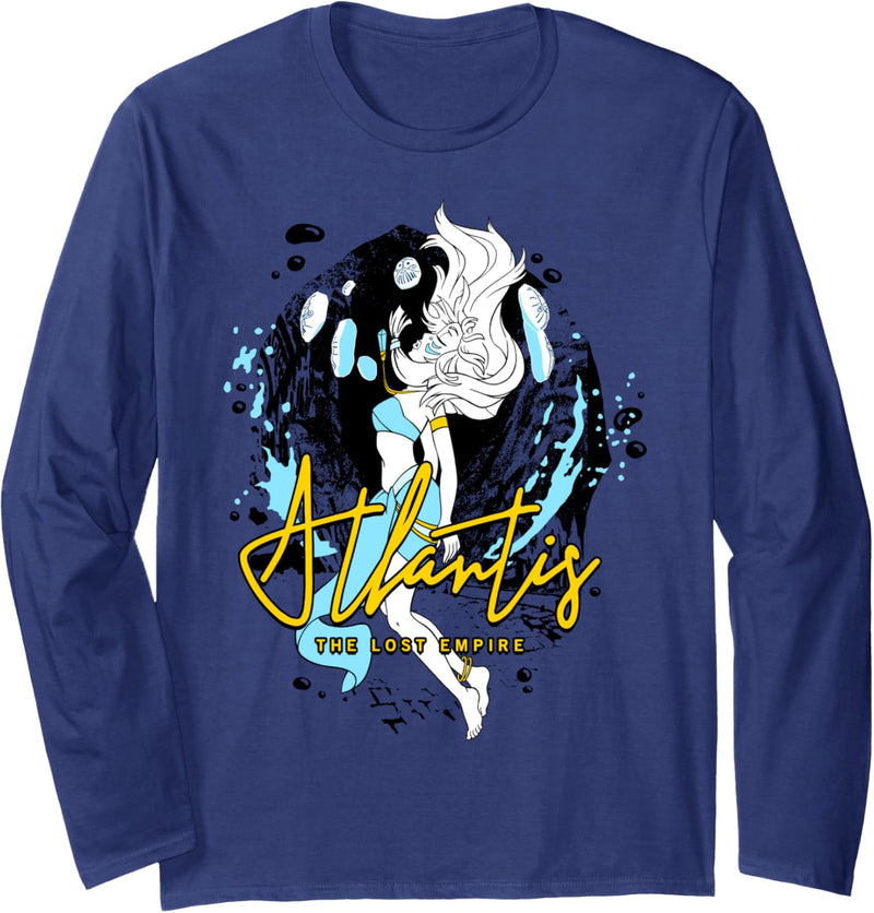 Disney Atlantis Floating Kida Watercolor Langarmshirt