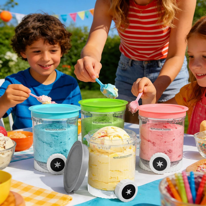 Behälte für Cream Ninja Eismaschine - 4 set 480ML Ninja Creami Behälter - Ninj-a creami Swirl Behält