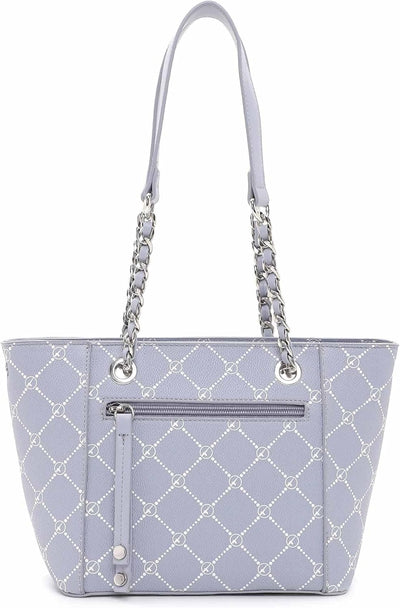 Tamaris Shopper Anastasia Summer 32103 Damen Handtaschen Print Einheitsgrösse Greyblue 855, Einheits