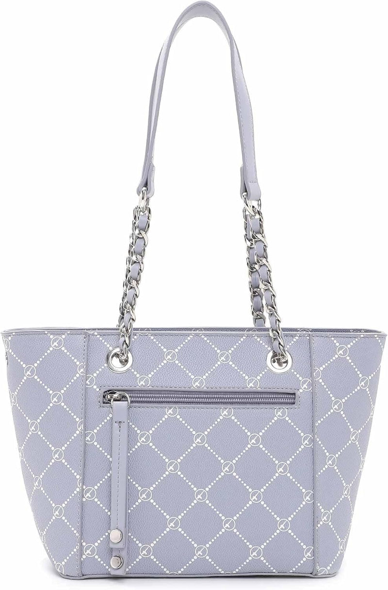 Tamaris Shopper Anastasia Summer 32103 Damen Handtaschen Print Einheitsgrösse Greyblue 855, Einheits