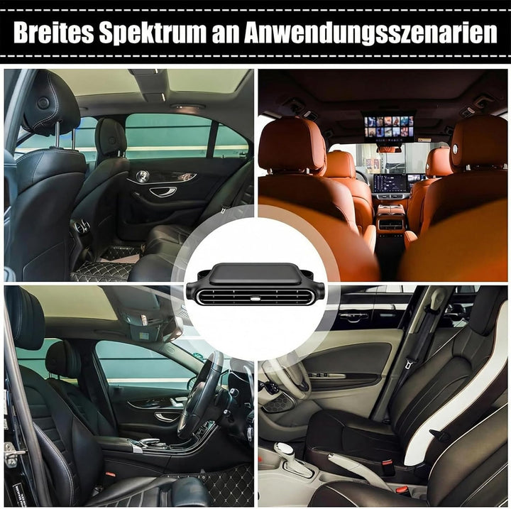 HoldOneLight Tragbarer Hand-Turbo-Ventilator mit Eiskühlung, 5-Gang, wiederaufladbar, faltbar, 3-in-