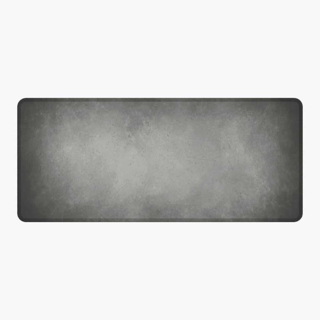 Silent Monsters Mauspad XXL 900 x 400 mm grosses Mousepad grau - Vernähter Rand, rutschfest & leise,