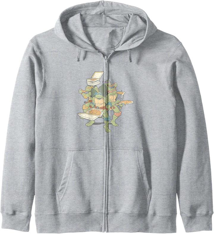 Teenage Mutant Ninja Turtles Faded Pizza Group Kapuzenjacke