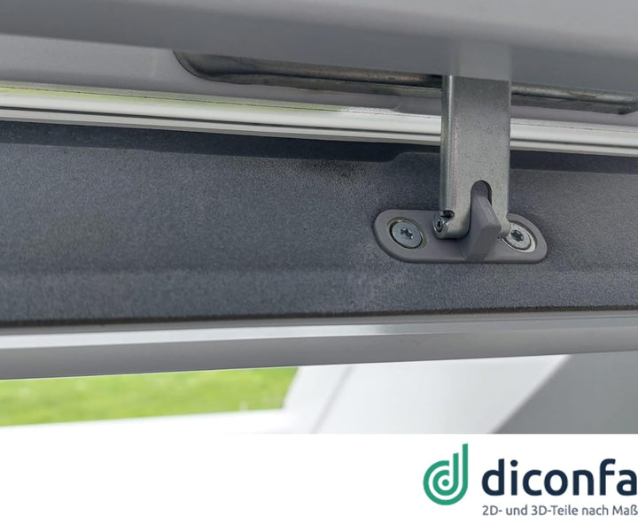 diconfa DACHFENSTER Schaumstoff-dichtung GRAU für Lüftungsklappe kompatibel mit VELUX - WÄHLBAR Brei