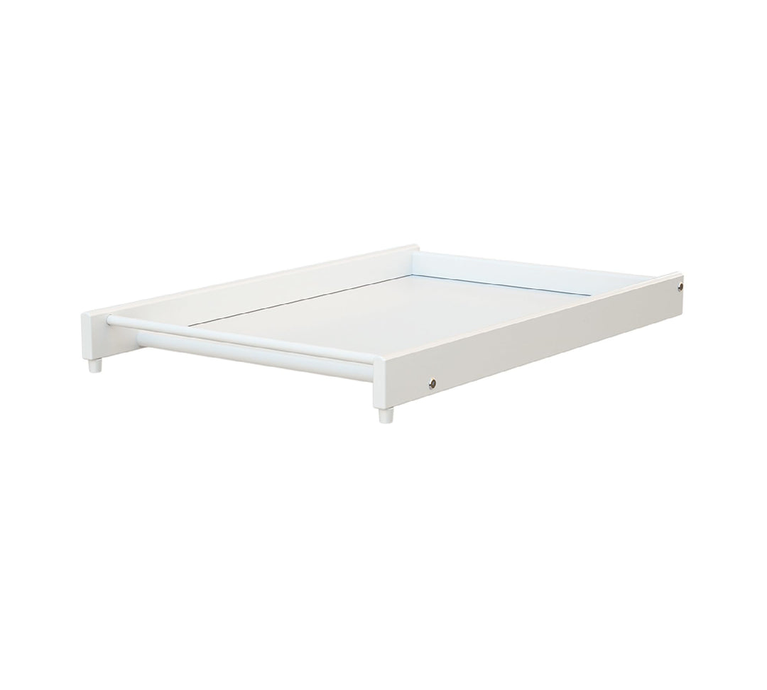 AT4 – Grosser weisser ESSENTIEL-Wickeltisch für ESSENTIEL-Babybett aus Holz für 60 x 120 und 70 x 14