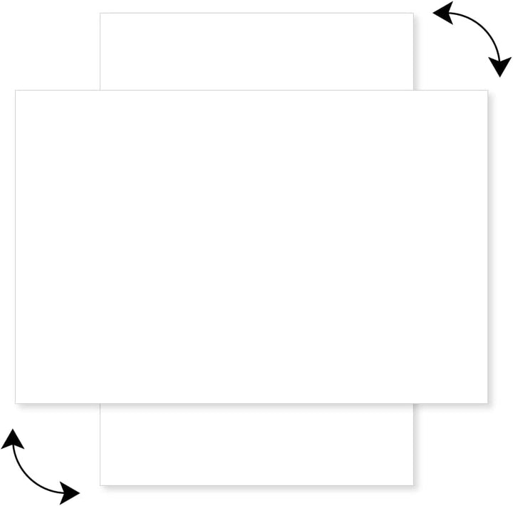 ALLboards Metallische Magnettafel Rahmenlos WEIss CLASSIC WHITE 90x60cm MetalBoards Memoboard für je