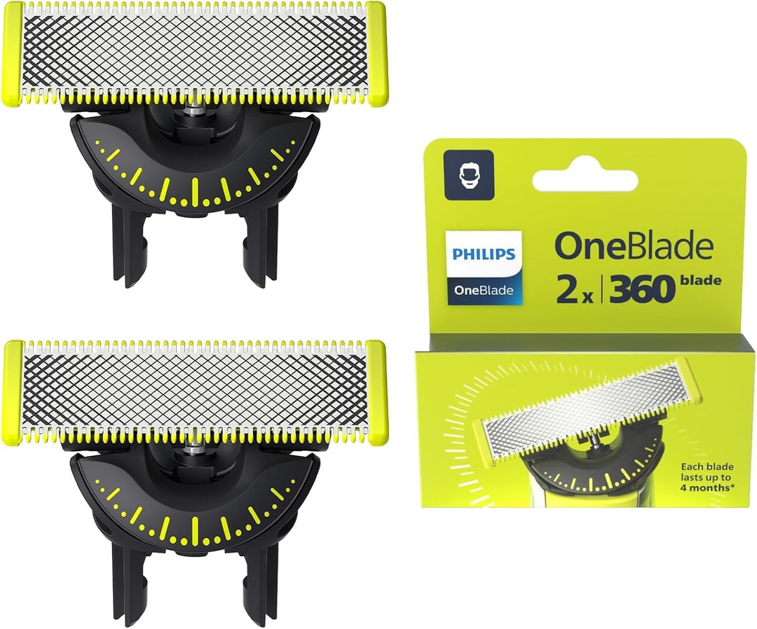 Set aus PHILIPS OneBlade Pro 360 Face & Body - elektrischer Rasierer(QP6552/30) + Philips OneBlade O