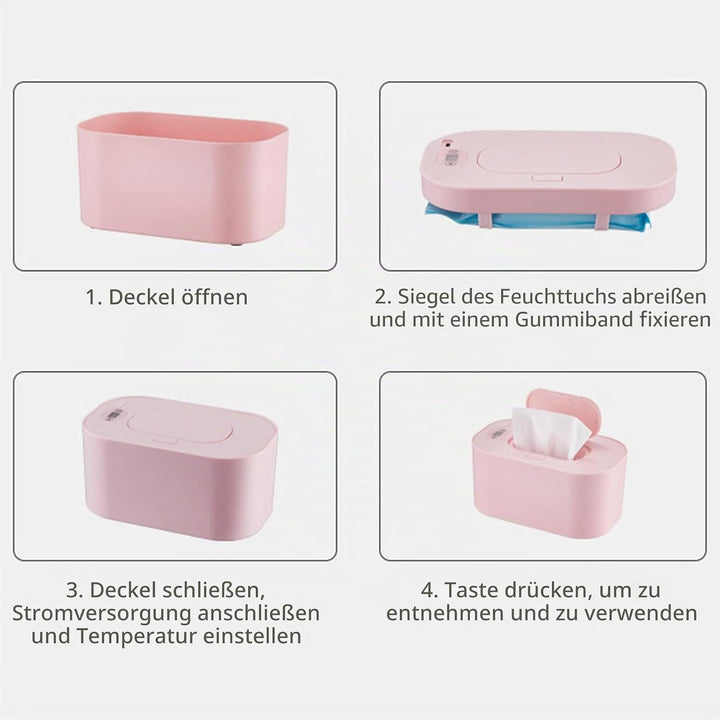 USB Feuchttuchwärmer für Babys, 10 W, 3 Temperaturmodi, Windelwärmer, konstante Temperatur, grosse K
