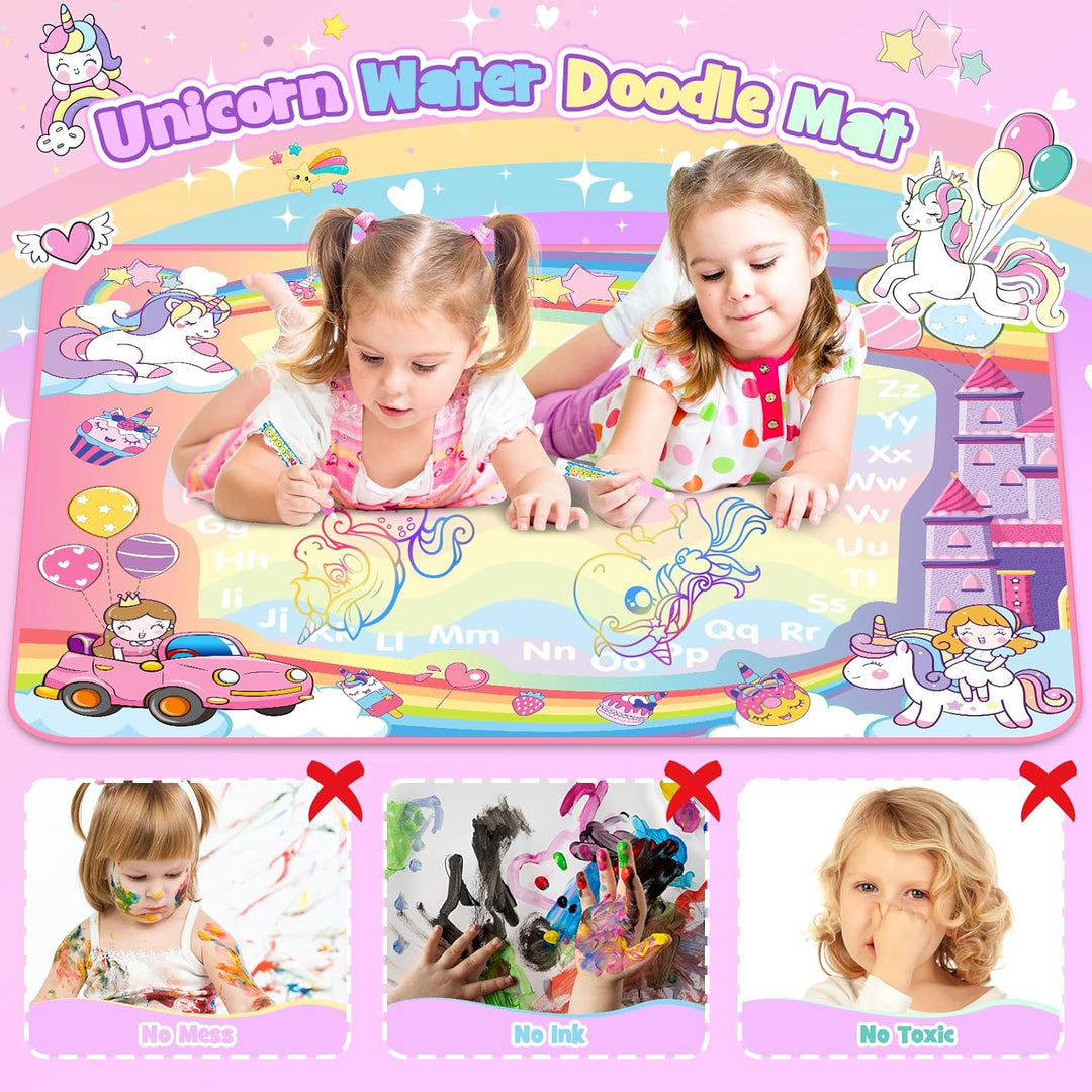 Einhorn Aqua Wasser Matte Doodle, Spielzeug ab 1 2 3 4 5 6 Jahre Mädchen Geschenk 1-6 Jahre Einhorn