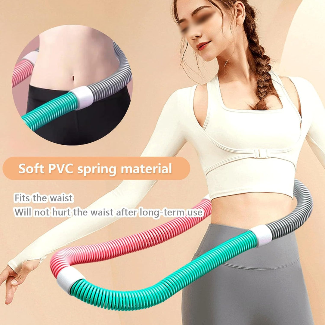 Hula Hoop Reifen Erwachsene für Erwachsene (1,65 kg) mit Federdesign, höherer Kalorienverbrauch, rüc