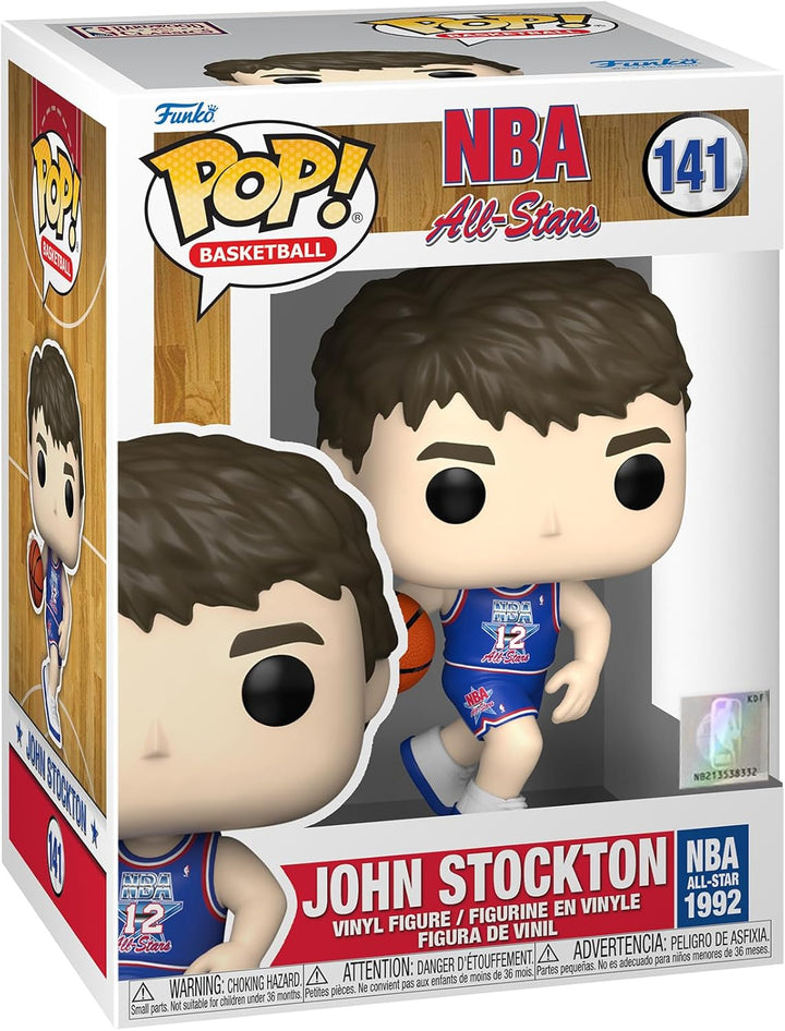 Funko Pop! NBA Legends-John Stockton - (Blue All Star Uni 1992) - Vinyl-Sammelfigur - Geschenkidee -