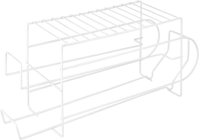 mDesign 2er-Set Regal für Lebensmittel – moderner Küchen Organizer für Getränkedosen und Konserven –