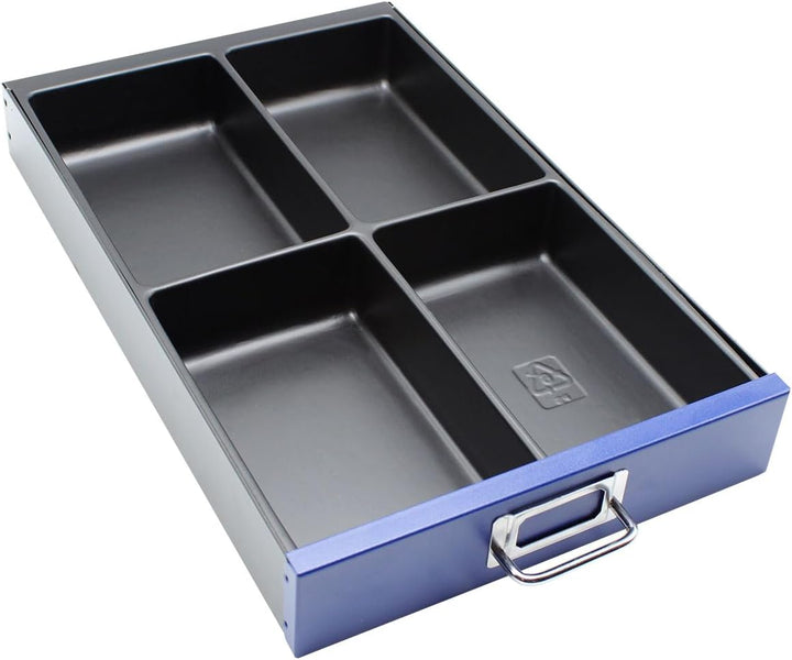 Bisley MultiDrawer Schubladeneinsatz, 4 Fächer für A4 Schubladen Metall, 800 Kunststoff, 36.5 x 23.7