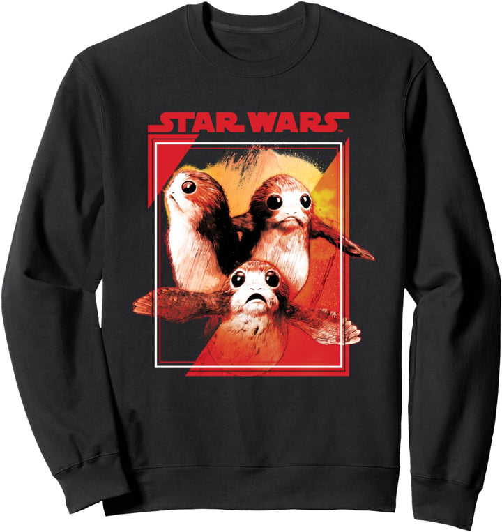 Star Wars The Last Jedi Tripe Porg Geometric Poster Sweatshirt