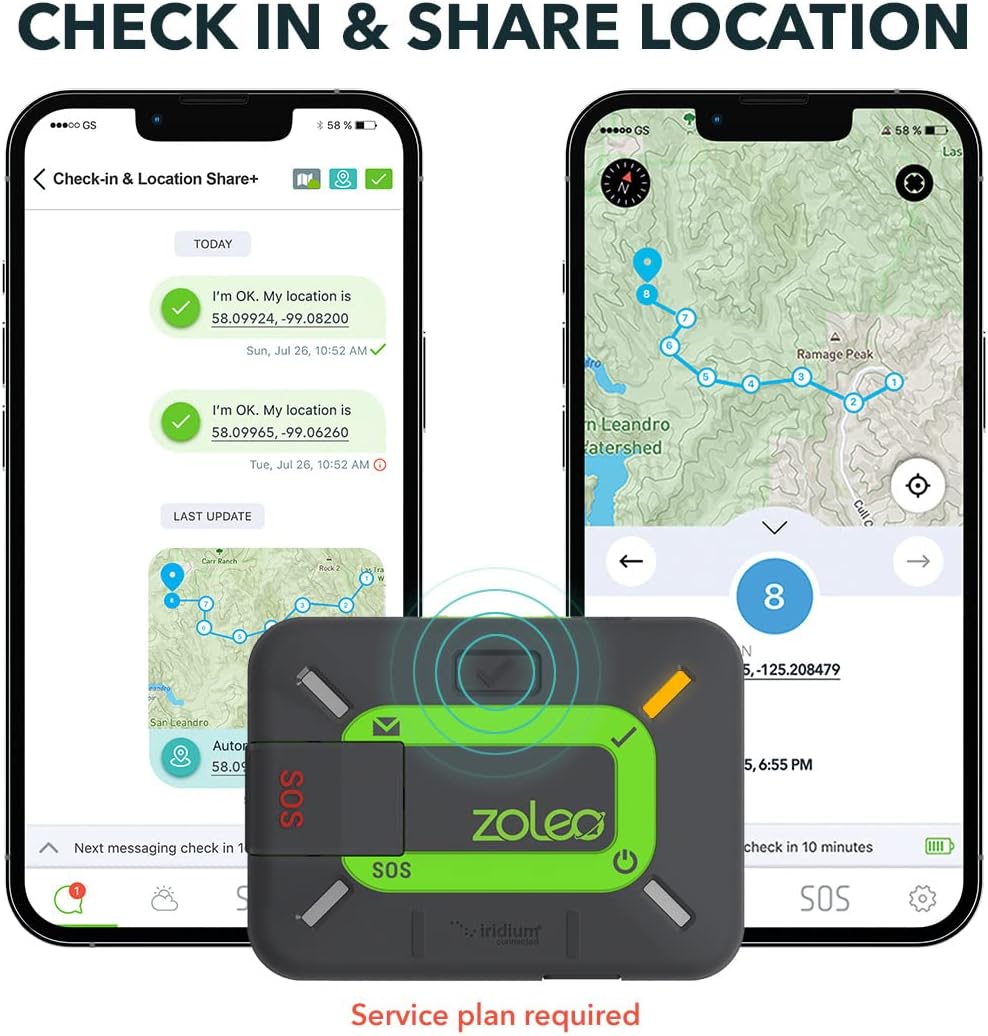 ZOLEO Zwei-Wege-Satellitenkommunikator — globale SMS-Textnachrichten und E-Mail, SOS-Alarmierung im