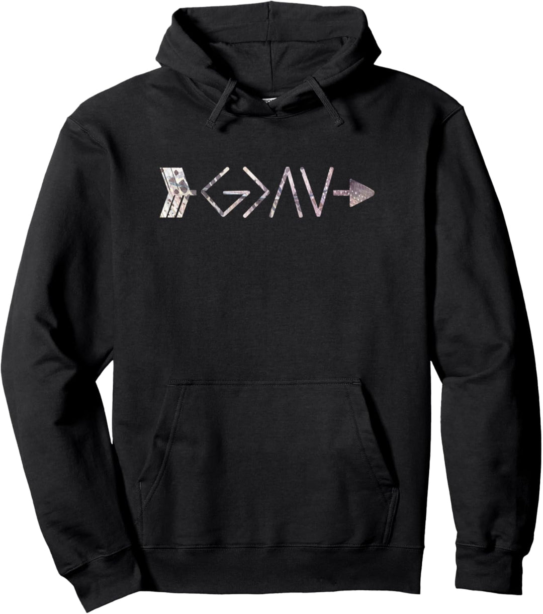 Gott ist grösser christlicher Pfeil Pullover Hoodie