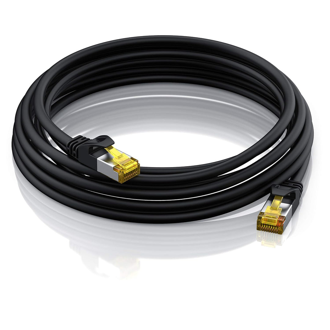 CSL - Cat 7 Netzwerkkabel Slim - 15m - Patchkabel – RJ45 – LAN Ethernet Gigabit Kabel – 10000 Mbit –