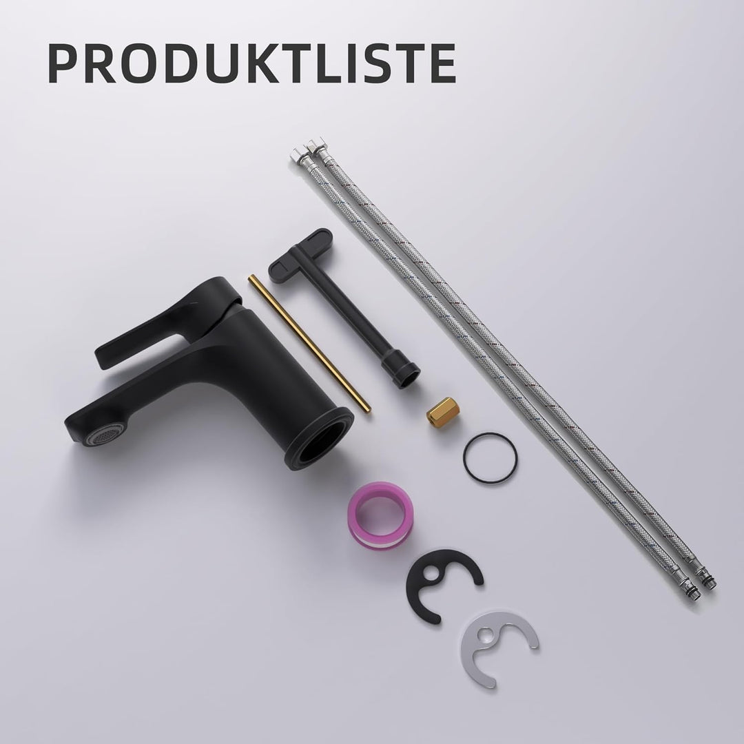 BELZ Wasserhahn Bad, Einhebel-badarmatur, Armatur Badezimmer, Mischbatterie Bad, Höhe 86 mm, Energie