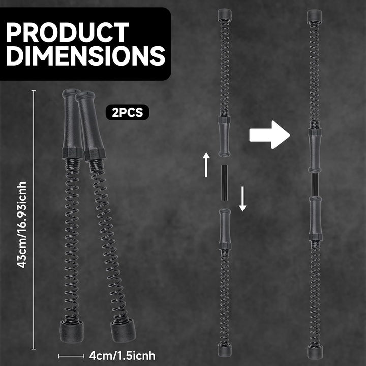 2pcs Battle Ropes Ohne Seil, Tragbar Schwere Battle Ropes, Ganzkörpertrainingsgeräte Robuste Rutschf
