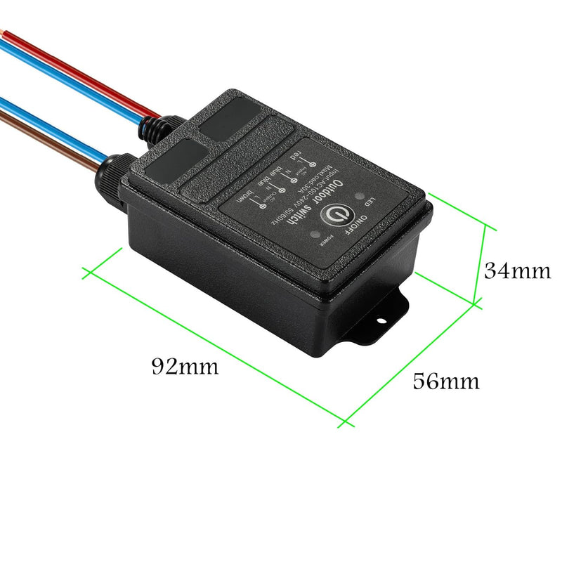 WOODGUILIN Drahtloser Fernbedienung Schalter,12V Funkschalter,DC12V/24V/48V/72V 30A Relais Drahtlose