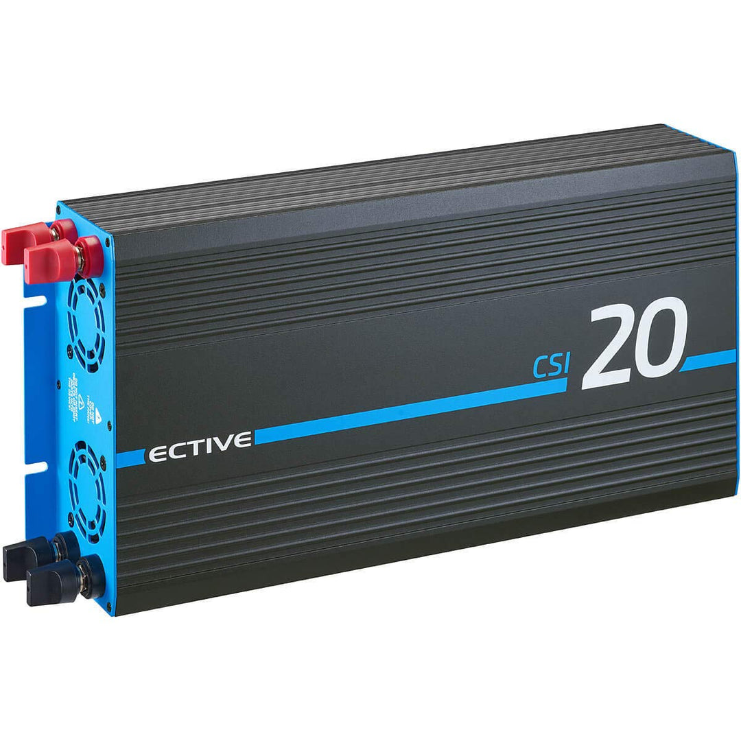 ECTIVE Reiner Sinus Wechselrichter CSI 20-2000W, 24V auf 230V, USB, USV Funktion, Überhitzungsschutz
