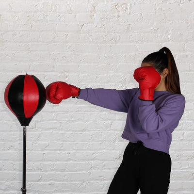 Calma Dragon Punchingball - Punchingball Erwachsene mit Handschuhen, Inflator und Einstellbarer Höhe