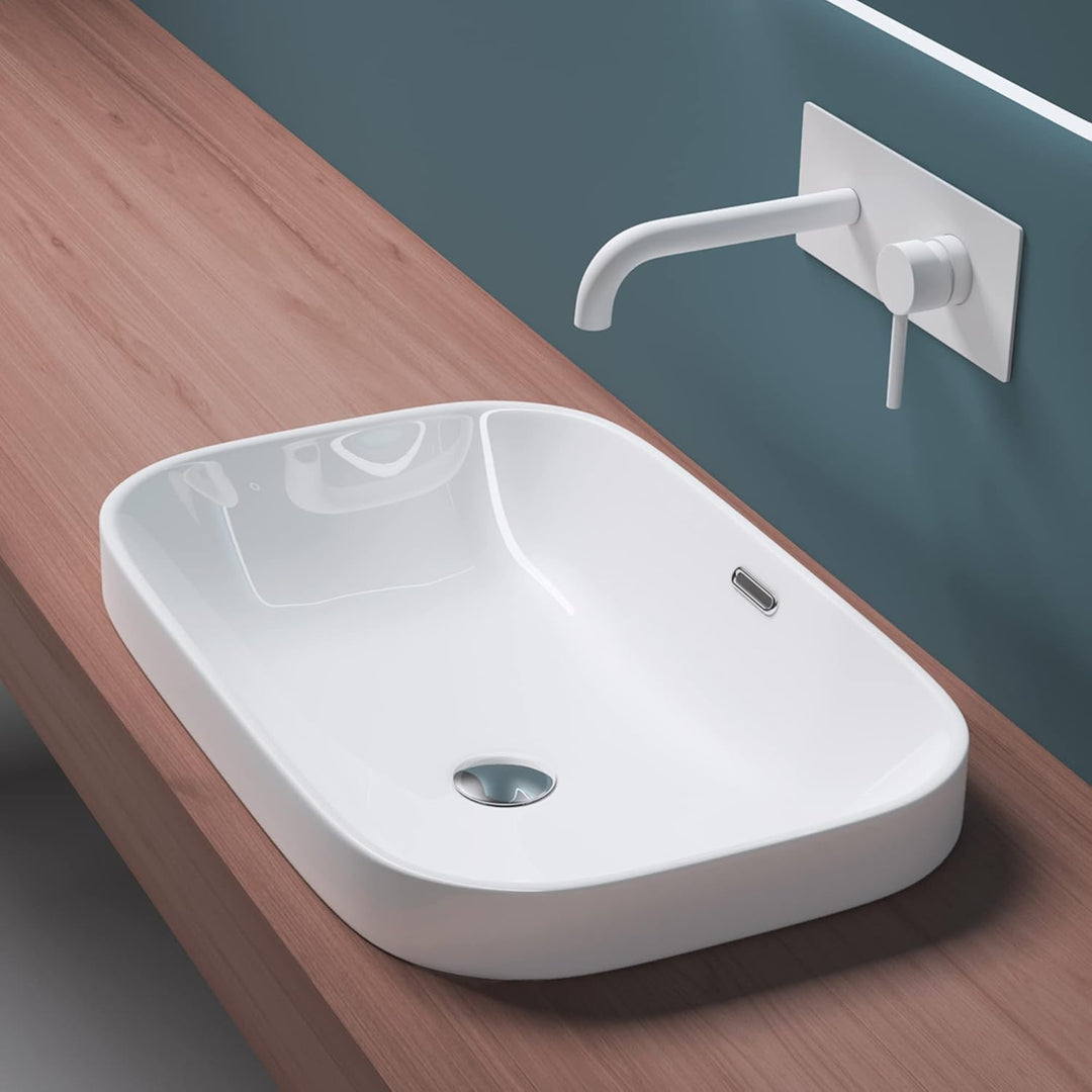 Mai & Mai: Einbauwaschbecken mit Nano-Beschichtung, Keramik in weiss Brüssel5082 Weiss | Modell Br50
