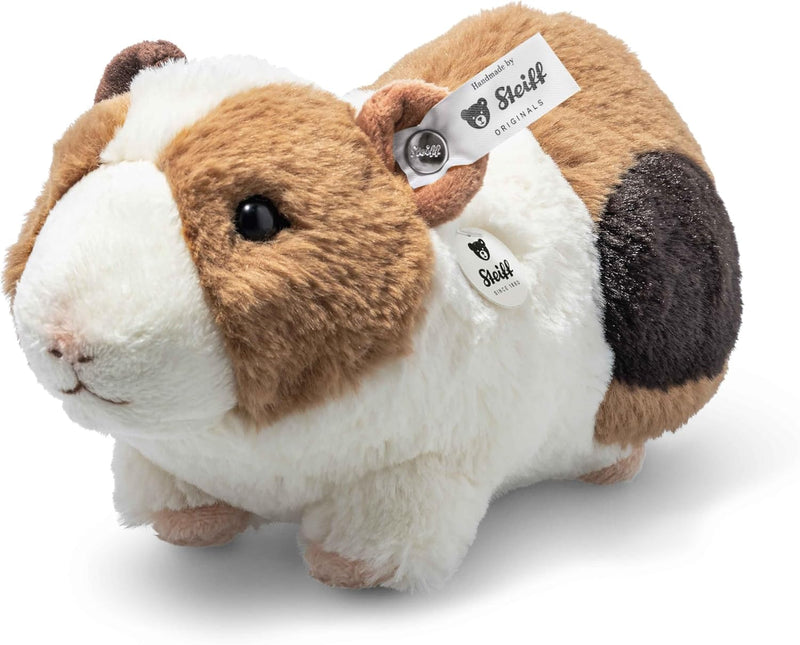 Steiff 074547 Teddies for Tomorrow Dalle Meerschweinchen mit Quietsche 22cm, Weiss/braun/schwarz