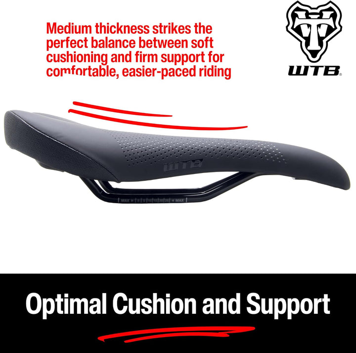 WTB Volt schmaler Cromoly Sattel schwarz (W065-0583) Narrow Cromoly / Schwarz, Narrow Cromoly / Schw