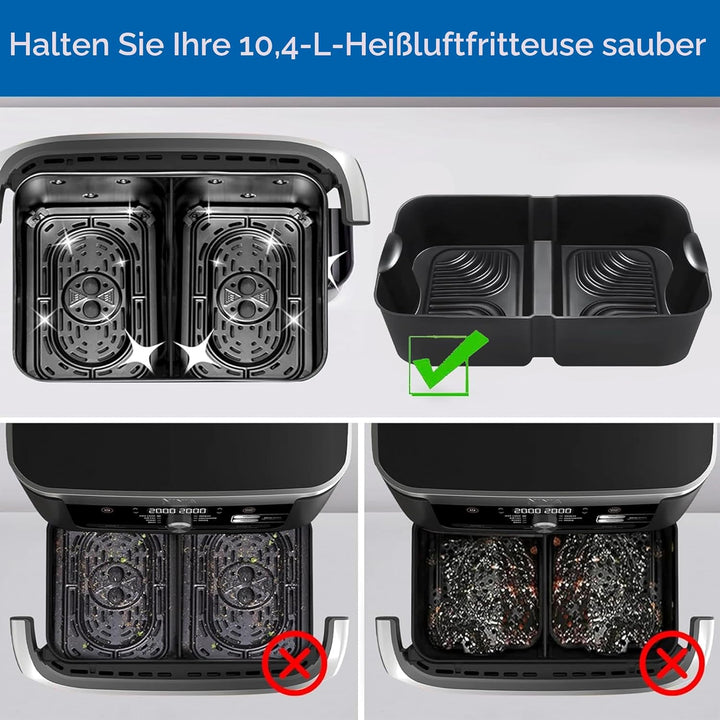 Höheres Ninja Heissluftfritteuse Zubehör für Ninja Foodi Flexdrawer 10,4 L Heissluftfritteuse AF500D