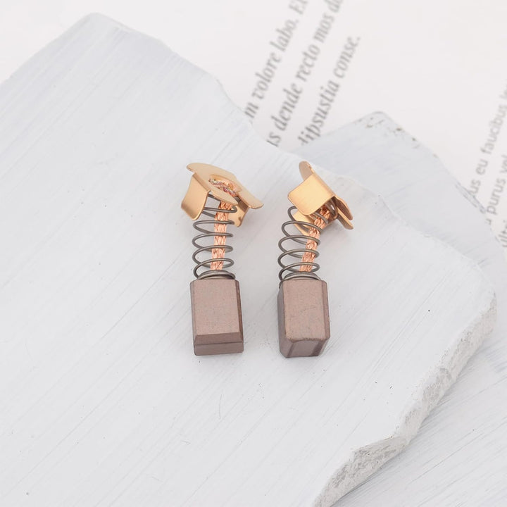 4 Stück Kohlebürsten für Elektrowerkzeuge Ersatz-Motorbürsten 7 Mm X 7 Mm X 9,5/12 Mm Kompatibel mit