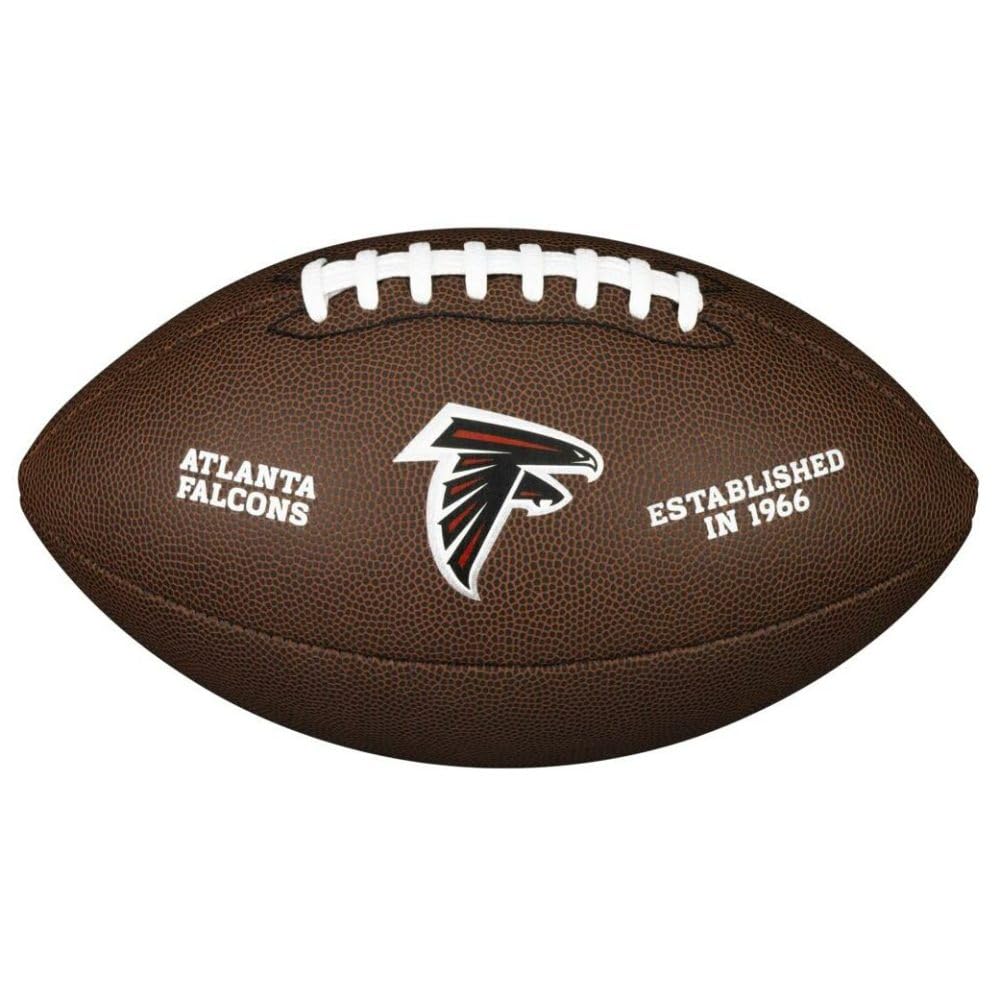 Wilson American Football NFL TEAM LOGO, Offizielle Grösse, Mischleder OFFICIAL Atlanta Falcons, OFFI