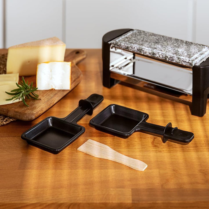 Cecotec Raclette mit elektrischem Grill für 2 Personen Raclette Cheese&Grill 3200 Pocket AllStone. 3