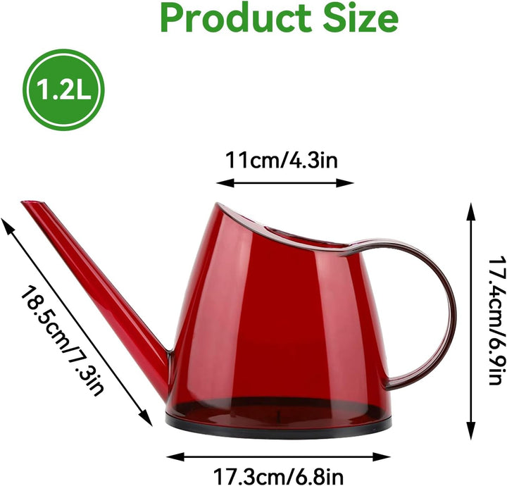Giesskanne für Zimmerpflanzen, Loft Flower Care Giesskanne, 1,2L Pflanzengiesskanne mit langem Ausla