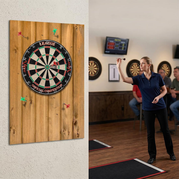 Dartscheibe Wandschutz aus Holzmaserung, Selbstklebendes Filz Surround Board, Gespleisste Wandfliese