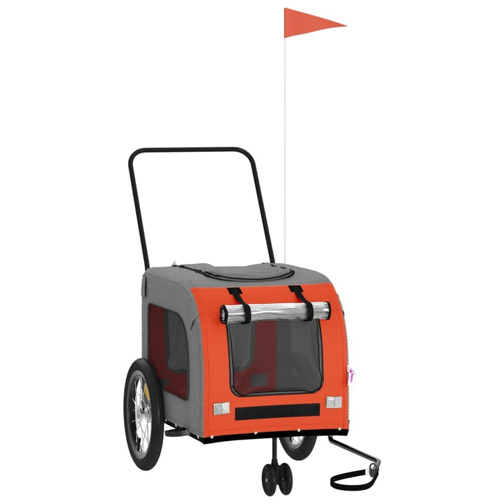 vidaXL TiertransportHaustierwagenOutdoor-Träger 63 x 121 x 65 cm Orange, 63 x 121 x 65 cm Orange