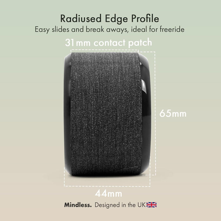Mindless Longboards Viper Wheels Skateboard-Rollen, Unisex, Erwachsene 65x44 mm Schwarz (Black), 65x