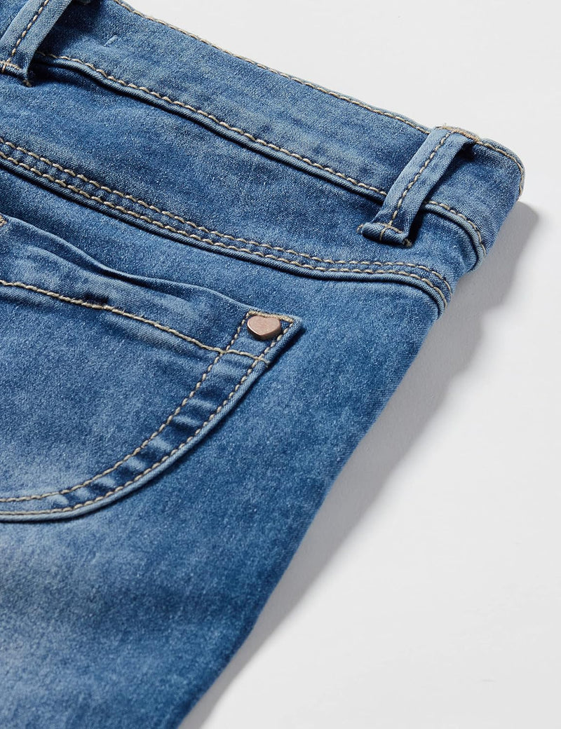 s.Oliver Mädchen Slim: Denim im Used-Look 92 Slim Blau, 92 Slim Blau