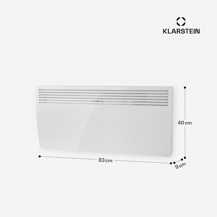 Klarstein Elektrischer Heizkörper mit geringem Energieverbrauch, 2000 W, elektrische Heizung für den