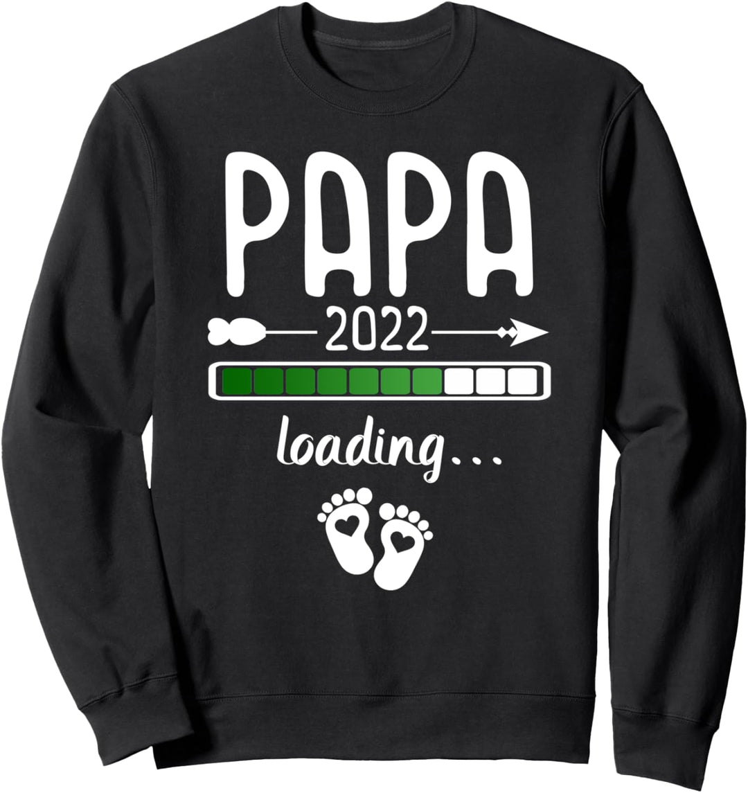 Papa 2022 Loading Shirt Werdender Papa Geschenk Vatertag Sweatshirt